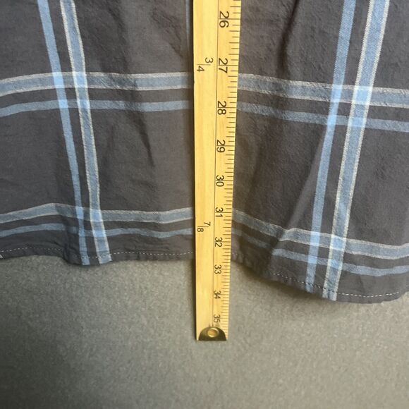 Carhartt Plaid Loose Fit Button Down Blue Workwear Long Sleeve Outdoors 2XL - Picture 7 of 8